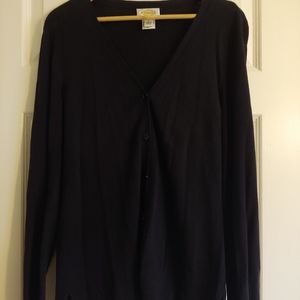 Black cardigan